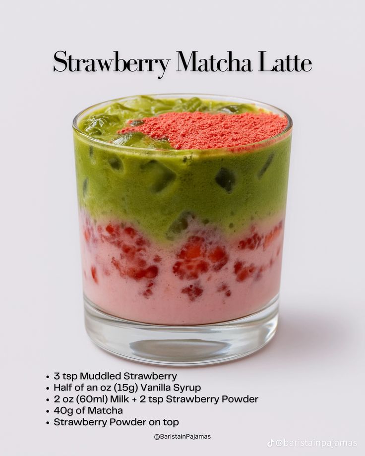 Strawberry Matcha Latte